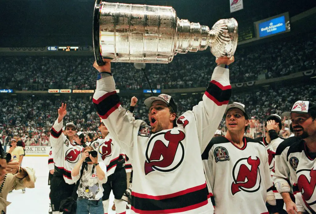 On this day in 1995 the New Jersey Devils swept the Detroit Red