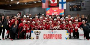 Team Canada gold medalists at the Women's World Championship in 2021