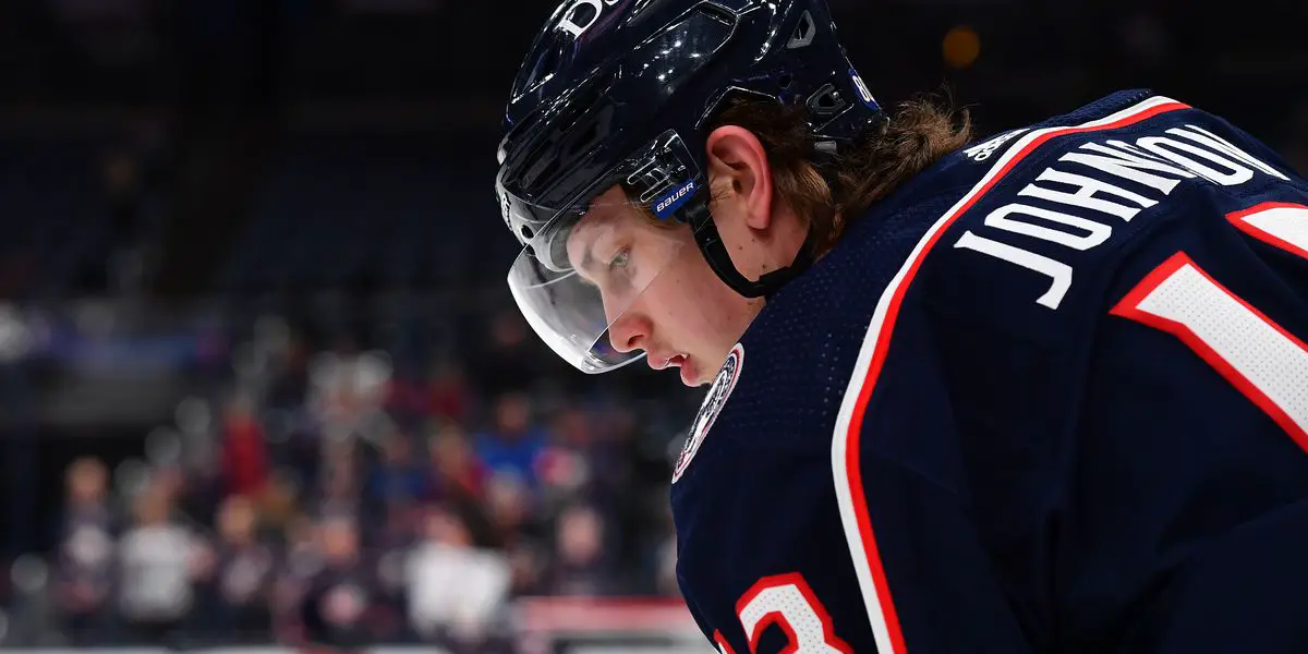 Columbus Blue Jackets Prospect Kent Johnson Earns Two Assists In Olympic  Debut For Team Canada
