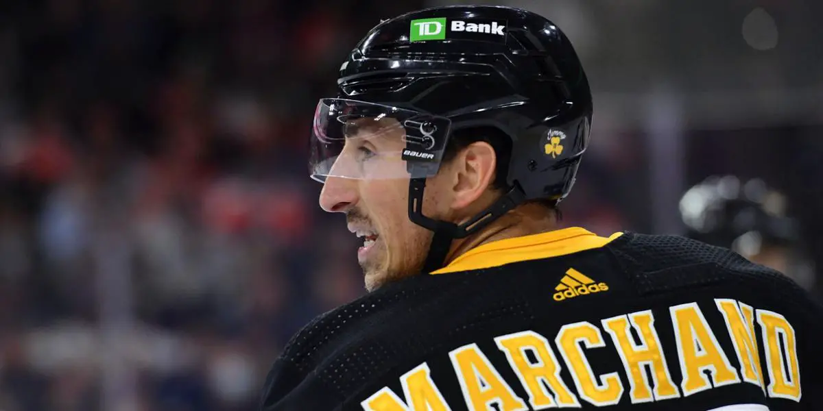 Brad MArchand #63 skating for the Boston Bruins