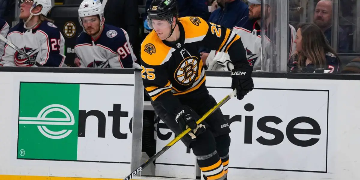 Brandon Carlo of the Boston Bruins