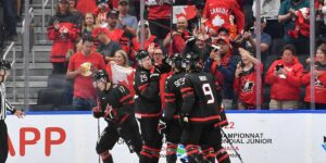 Team Canada Celebrates Goal