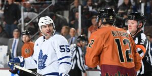 Maple Leafs Mark Giordano Exchanges Words With Former Leaf Nick Ritchie