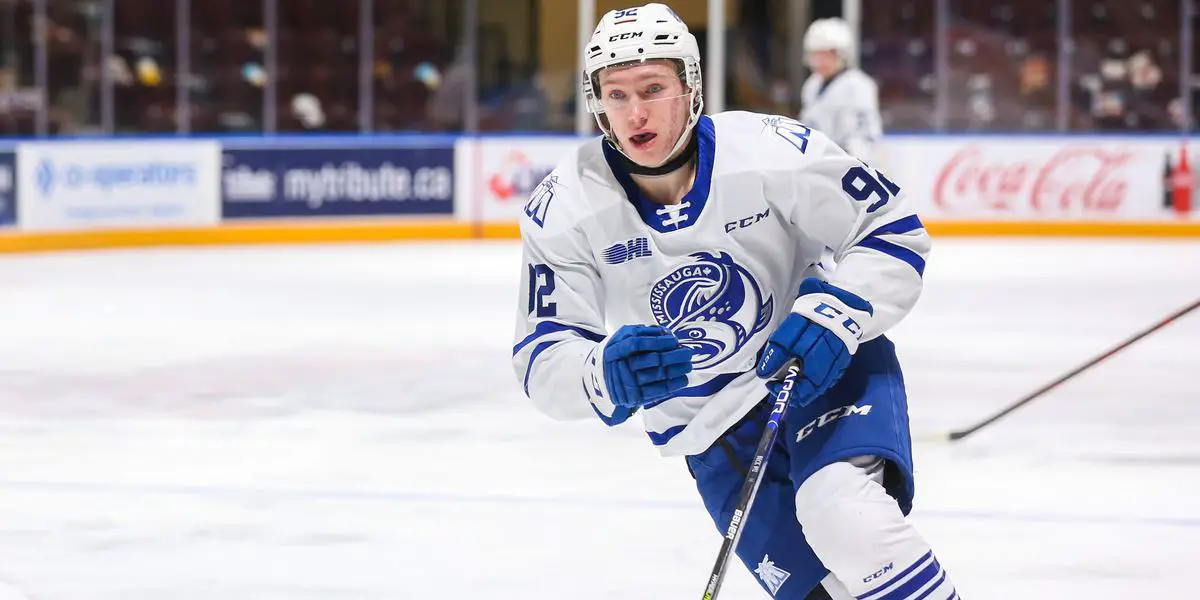 Steelheads Owen Beck Skates in on The Forecheck in the Offensive Zone