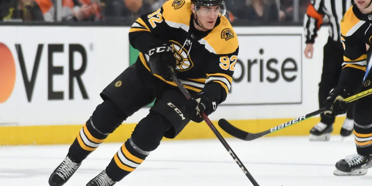 Boston Bruins - Tomas Nosek skates during Monday's captains