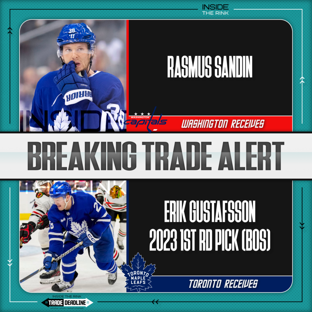 Leafs acquire Schenn and Gustafsson, trade Sandin and Engvall