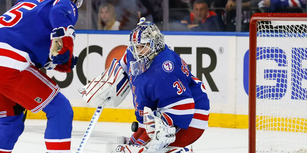 Igor shesterkin 100th nhl start with new york rangers shirt