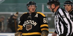 Brad Marchand at the 2023 Winter Classic