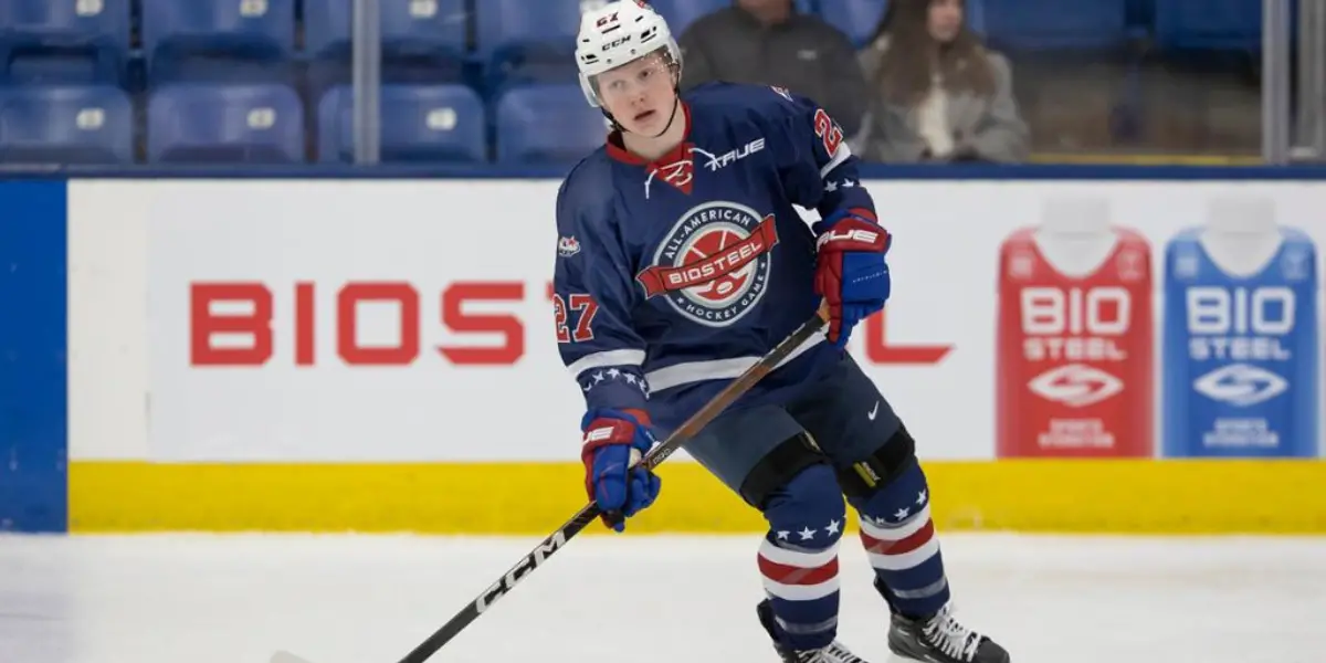 William Whitelaw skating in the BioSteel All-American Game