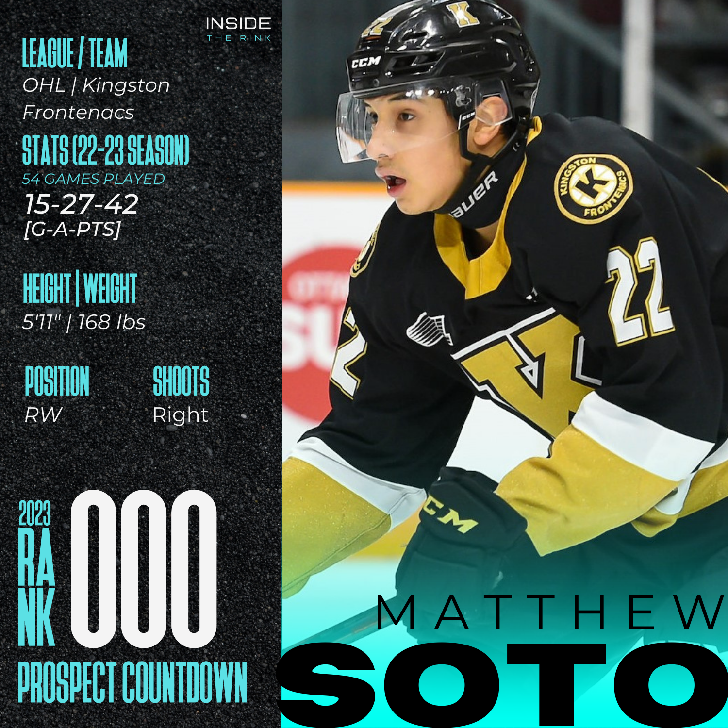 2023 NHL Draft Prospect Profile: Matthew Soto | Inside The Rink