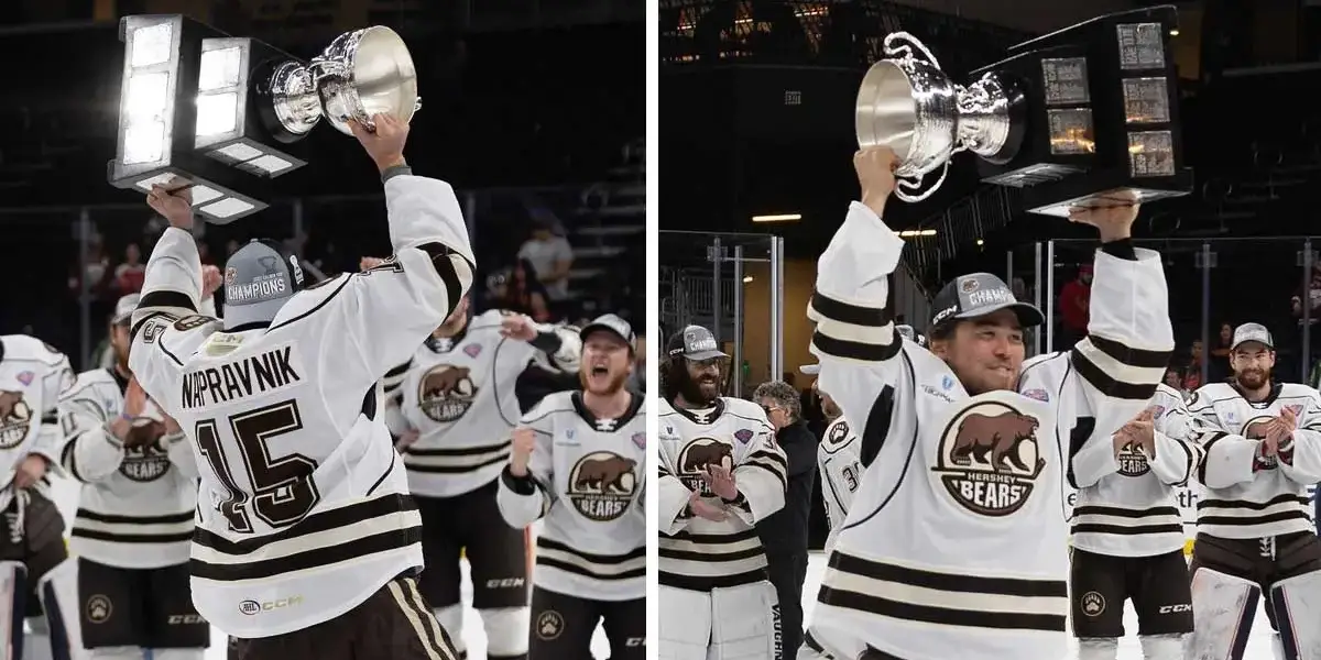 The Hershey Bears' green St. Patrick's Day jerseys