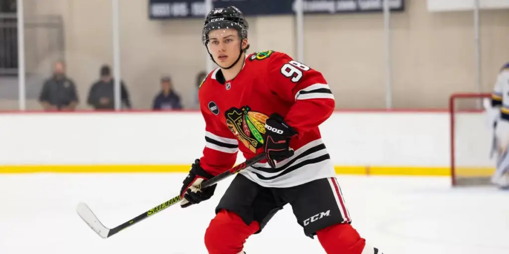 Blackhawks Split in Tom Kurvers Prospect Showcase Inside The Rink