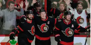Ottawa Senators celebrate a win