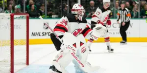 Jake Allen's first game in net for the New Jersey Devils