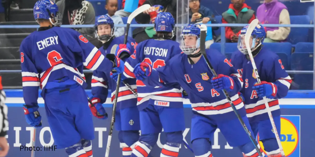 IIHF UA18 spēles kopsavilkums: ASV komanda pret Latvijas komandu |  28.04.2024