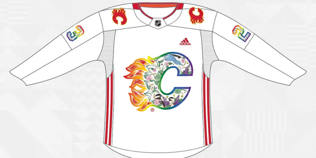 Calgary Flames 2023 Pride Jersey