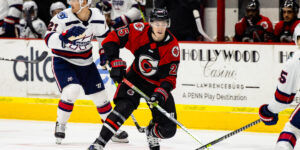 Remy Parker skating for the Cyclones