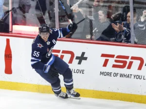 Winnipeg Jets celebrating a goal