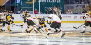 Thunder and Admirals get the puck dropped on their second meeting of the season. (Photo credit Norfolk Admirals)