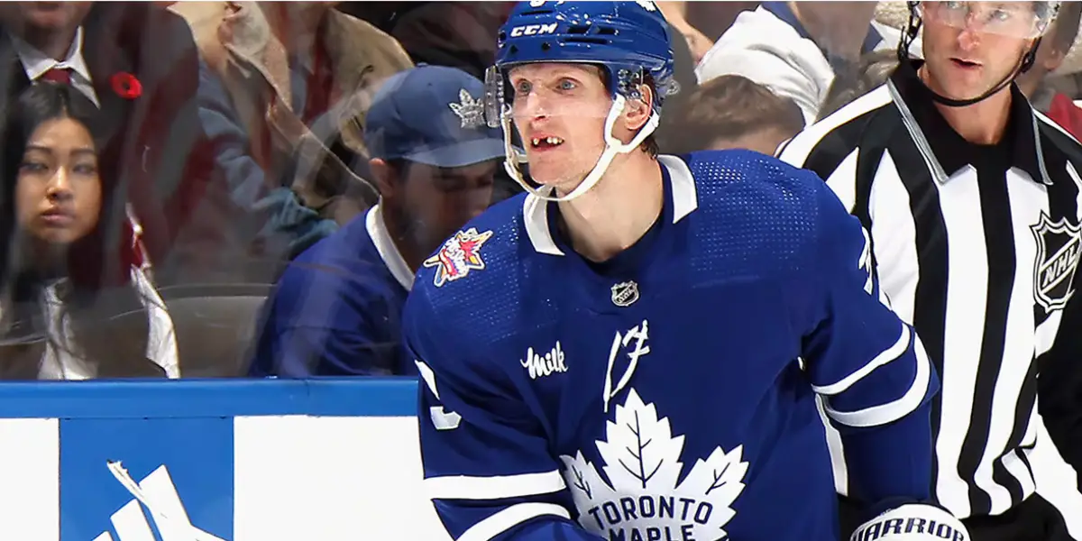 John Klingberg skating for the Toronto Maple Leafs