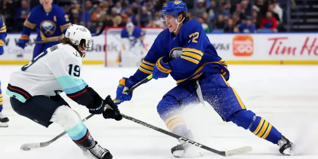 NHL Game Preview Buffalo Sabres at Seattle Kraken with Line