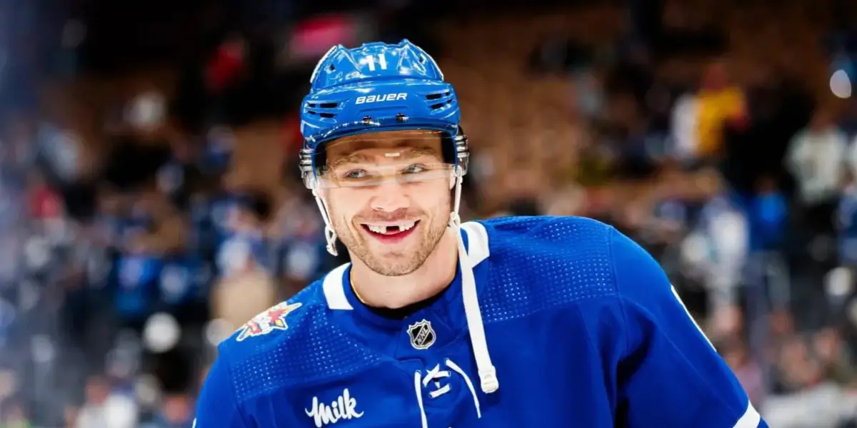 Max Domi skating for the Toronto Maple Leafs