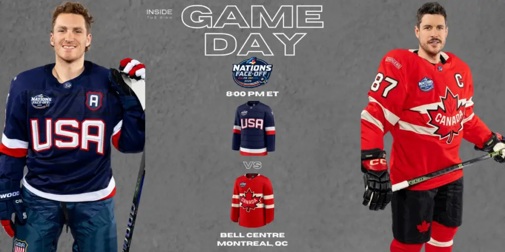 Four Nations Game Preview Team USA vs. Team Canada with Line