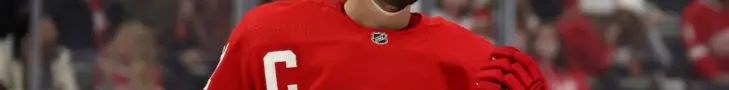 Dylan Larkin skating for the Detroit Red Wings