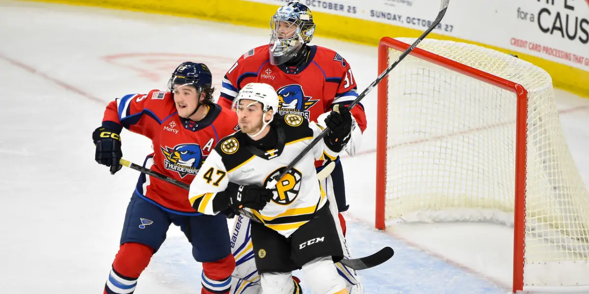 AHL Playoff Preview: Providence Bruins at Springfield Thunderbirds with Line Combinations 4/25/2025