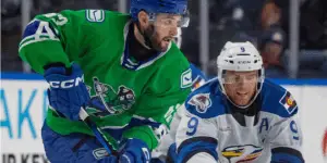 AHL Playoff Preview: Colorado Eagles at Abbotsford Canucks with Line Combinations 5/16/2025