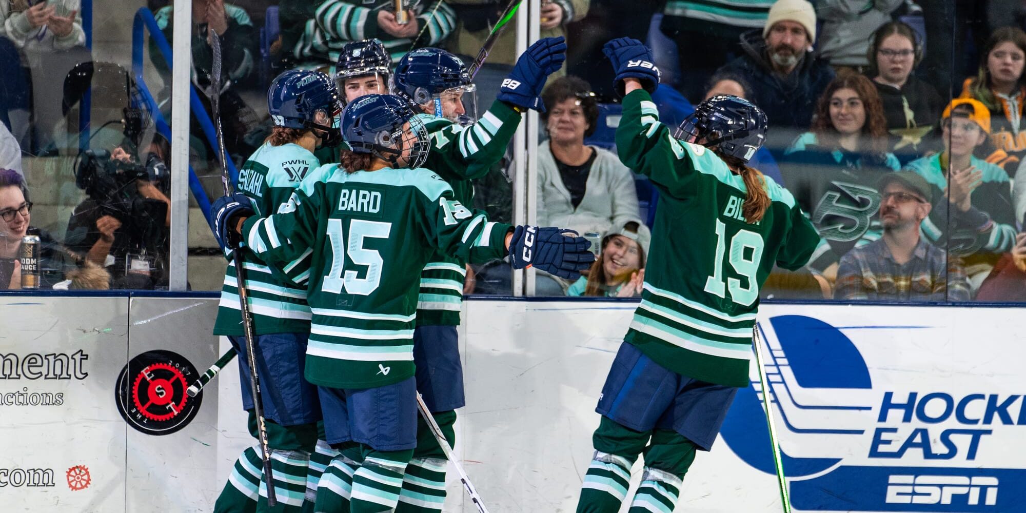 Boston Fleet celebrating a goal