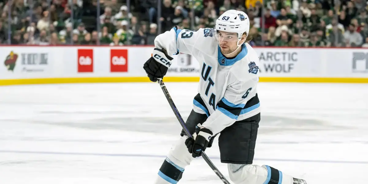 Matias Maccelli skating for the Utah Hockey Club