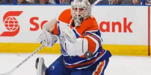 Ben Scrivens of the Edmonton Oilers