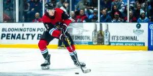 Jack Robilotti with the Bison against the K-WIngs