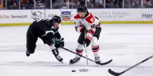 Maurizio Colella skating for the Rapid City Rush